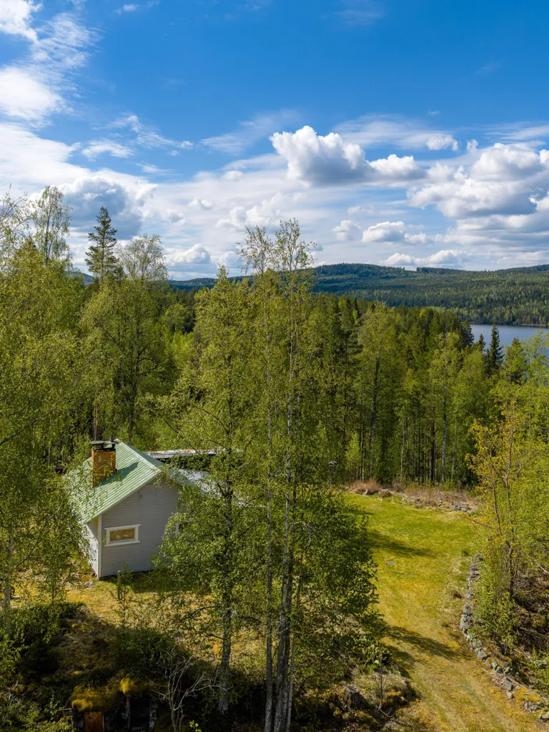 Vue aérienne - Cottage with Lake View near Brintbodarna