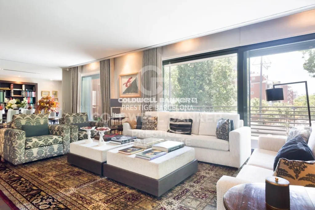 Soggiorno - Luxury Flat with Terrace in Sarria, Barcelona