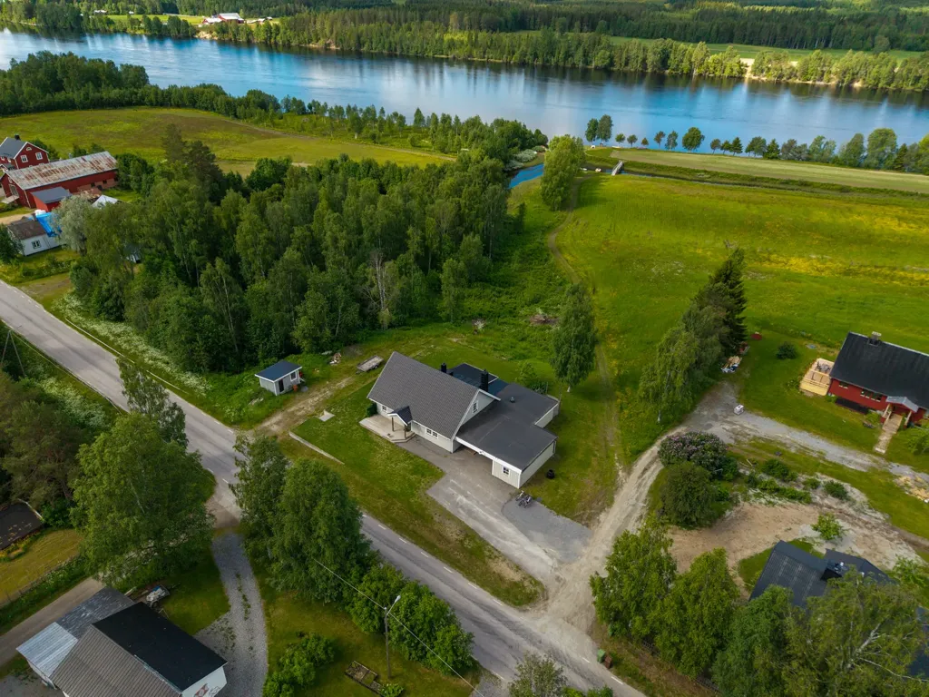 Vue aérienne - Country House with River View in Vännfors