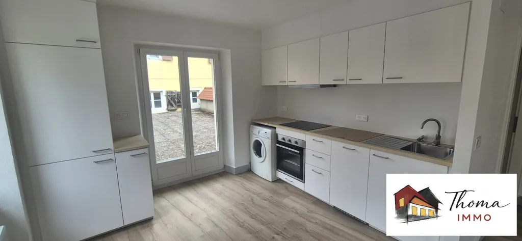 Köök - Renovated Flat with Terrace in Altkirch