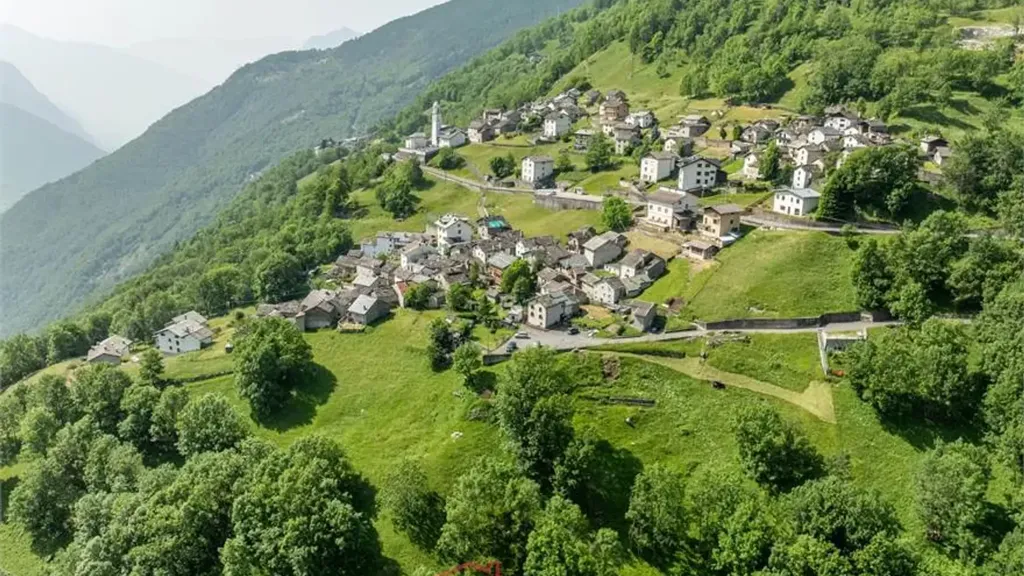 Vue aérienne - Baita with Mountain View in San Giacomo Filippo