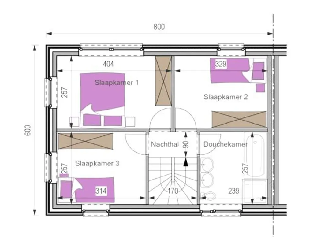 Plaan - Building Land for Semi-Detached in Roosdaal