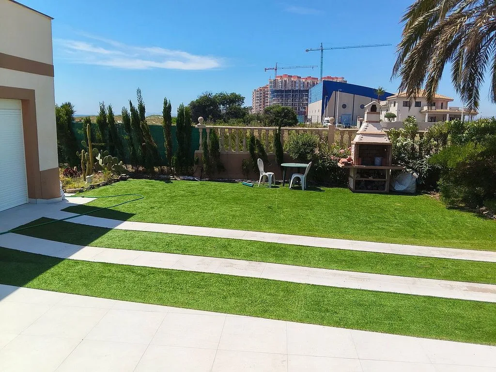 Garden - Chalet with Pool and Sea View in La Manga