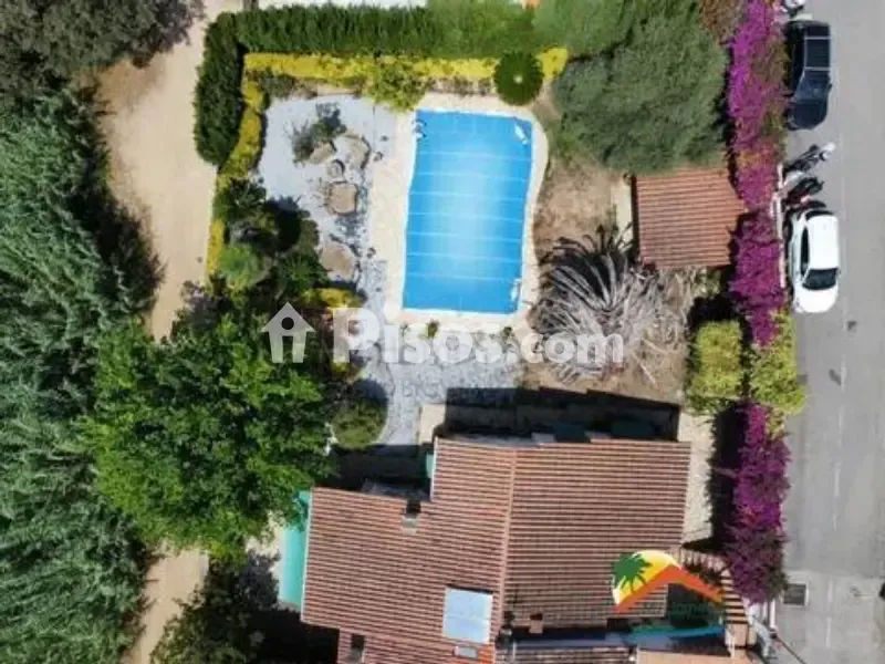 Vue aérienne - Chalet with Pool and Solar Panels in Cala Canyelles