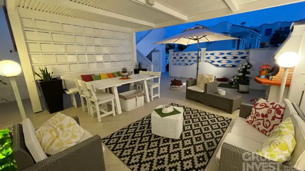 Terrasse - Apartment with Private Garden in Torre Canne