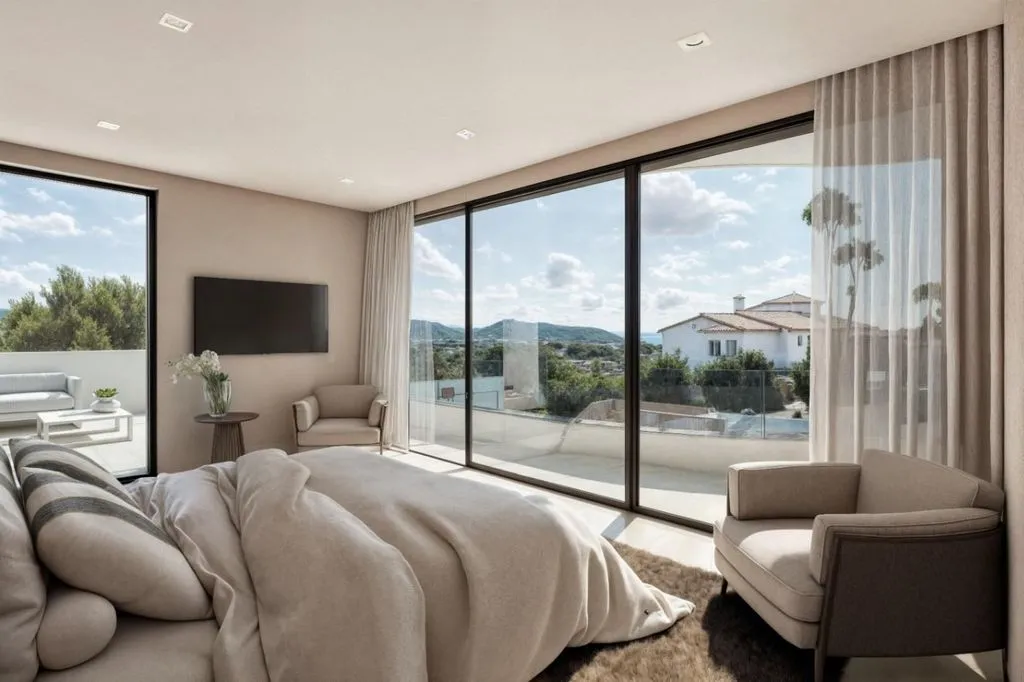Bedrooms - Luxury Villa with Sea Views in Moraira