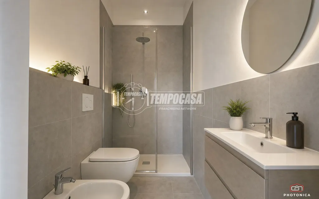 Salles de bain - Newly Constructed Duplex with Garden in San Lazzaro