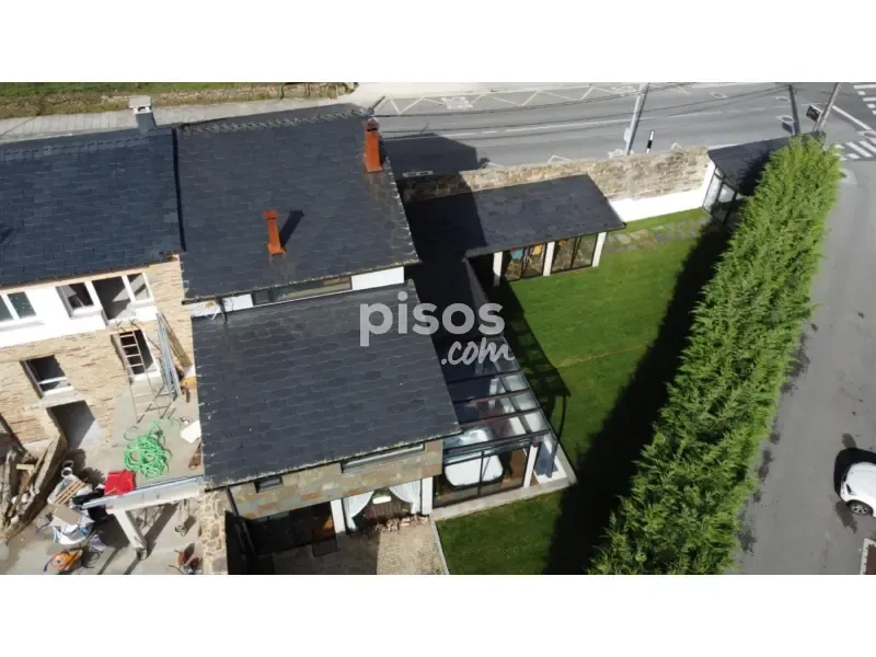 Vue aérienne - Restored Chalet with River Walk Access in Lugo