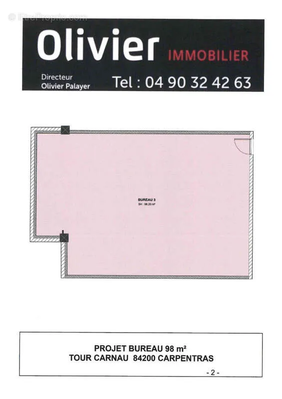 Plaan - Office Space with Parking in Carpentras Extra Muros