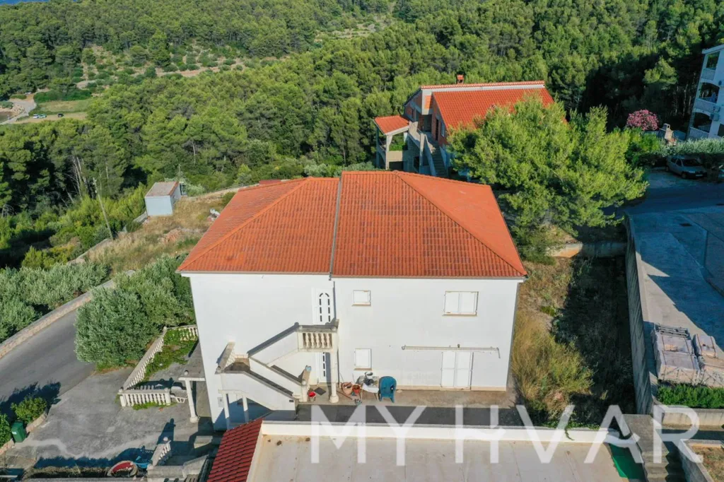 Vue aérienne - Family House with Seafront in Jelsa