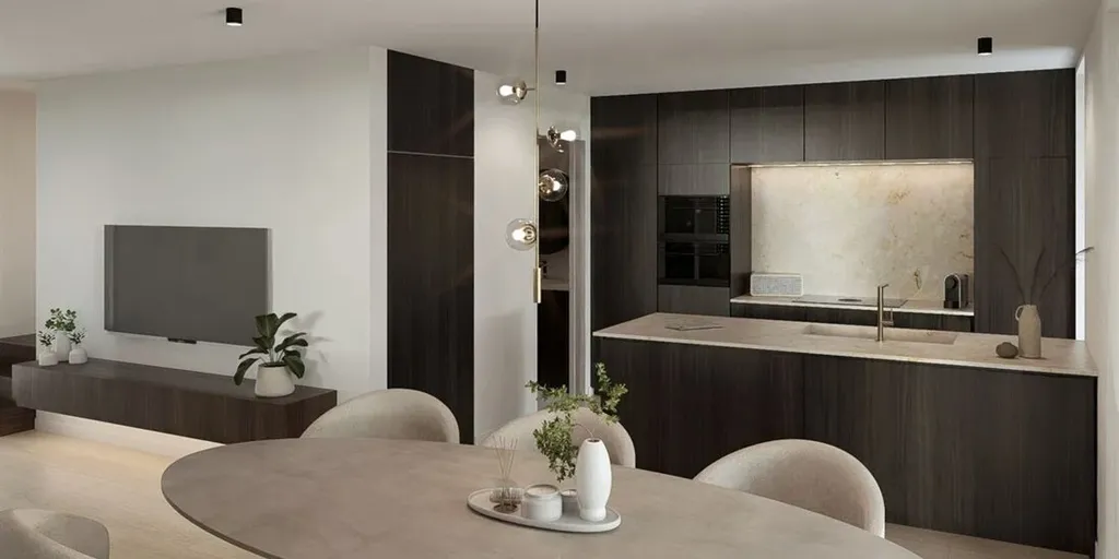 Salle à manger - Maison semi-détachée économe en énergie à Diepenbeek