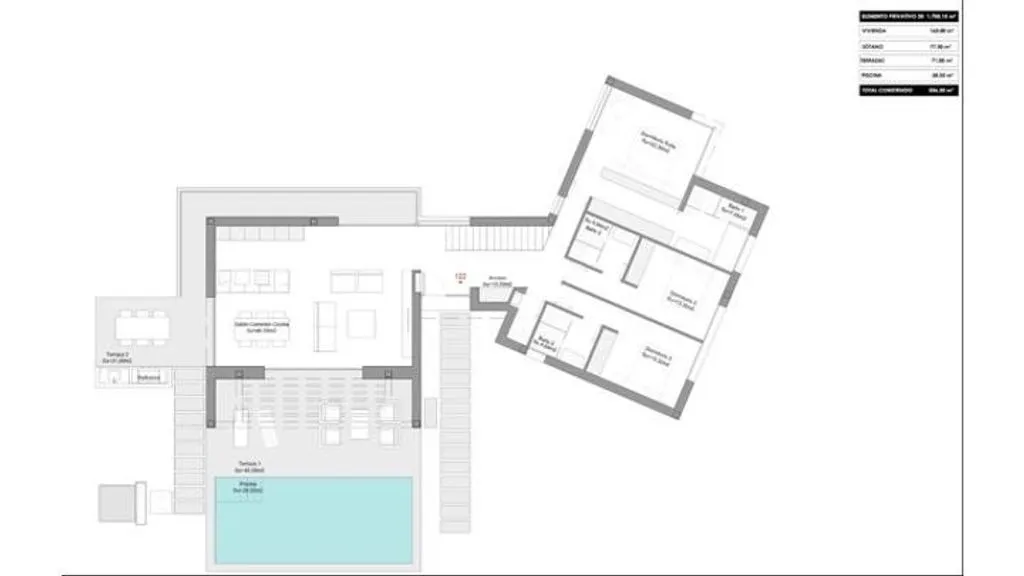 Plan - Luxury Villa with Pool in Orihuela