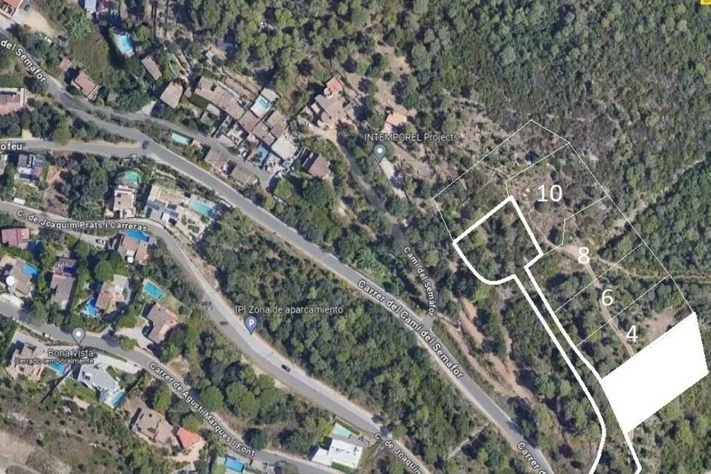 Vue aérienne - Development Land with Mountain Views in Begur