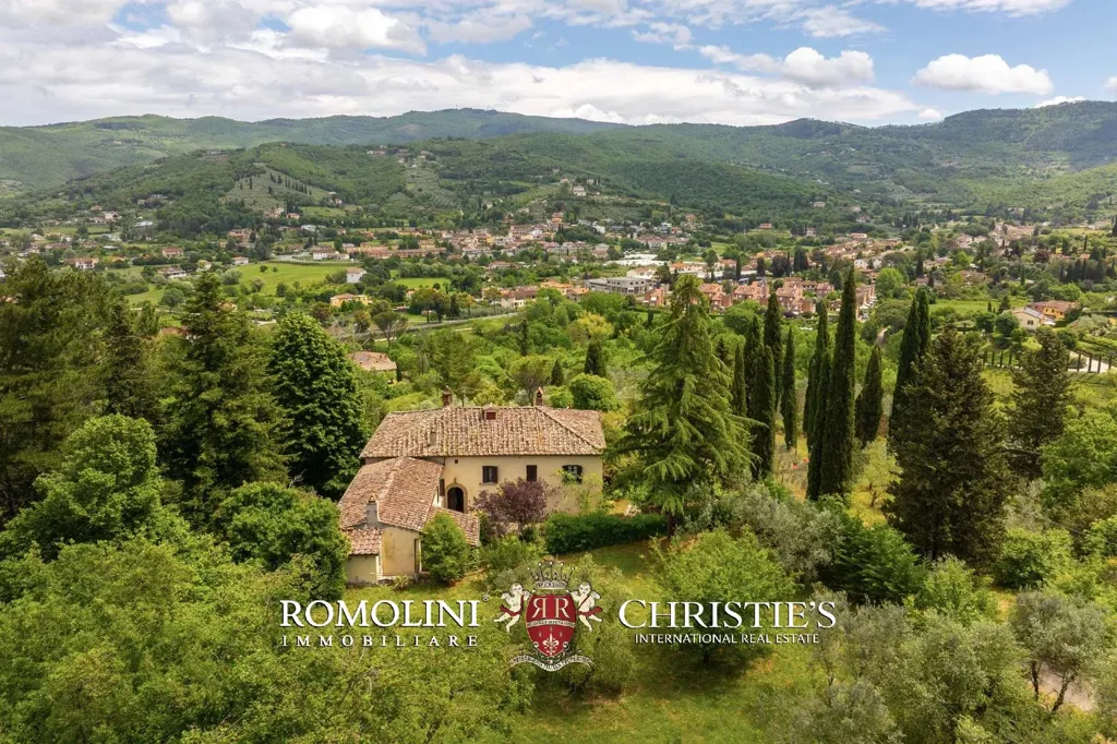Vue aérienne - Historical Villa with Views of Arezzo