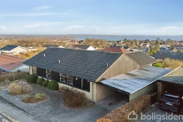 Aerial - Villa with Open Plan Living in Rønde