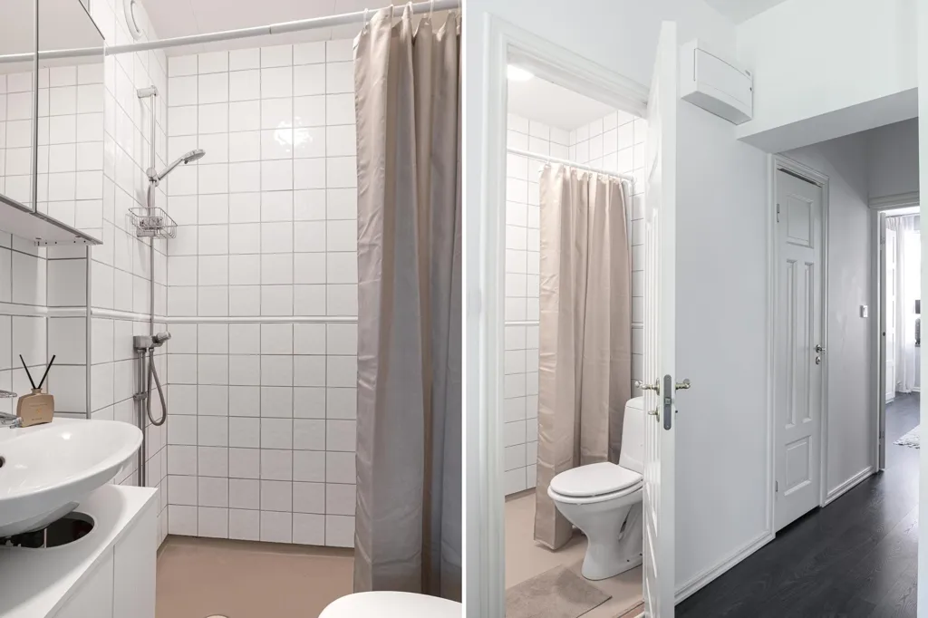 Vannitoad - Charming Two-Bedroom Flat with High Ceilings in Helsingborg