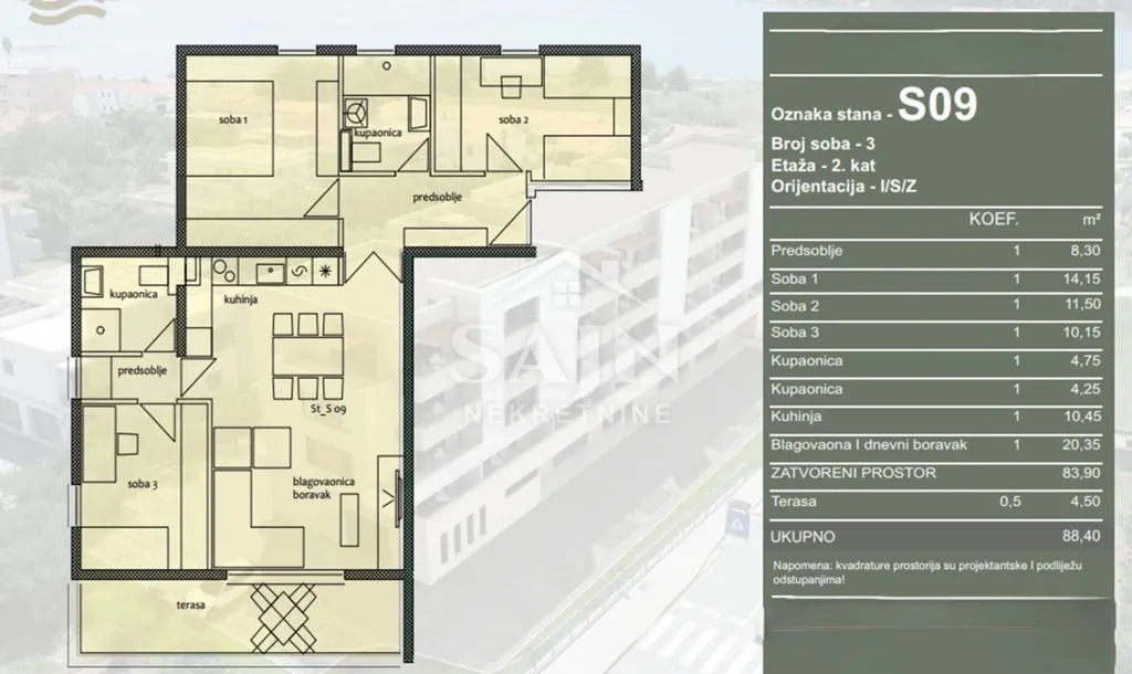 Apartment with Terrace in Trogir