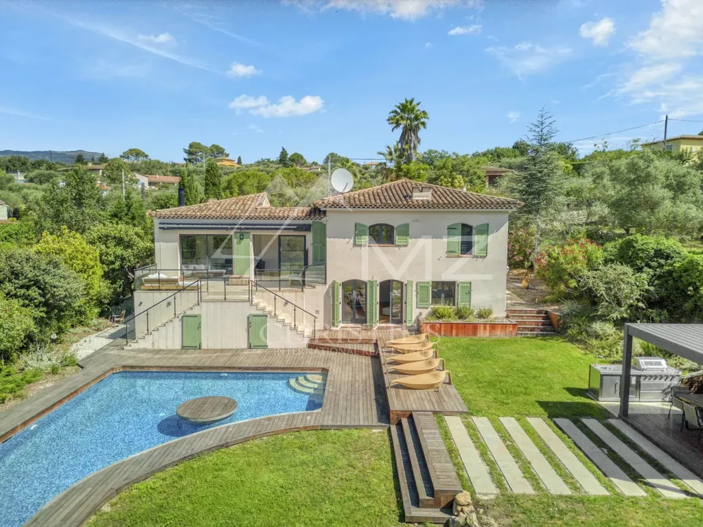 Vista aerea - Renovated Villa with Pool in Valbonne