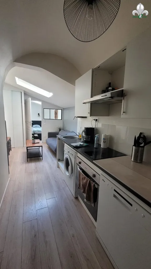 Cucina - 1-Bedroom Flat with Open Kitchen in Côte-d'Or