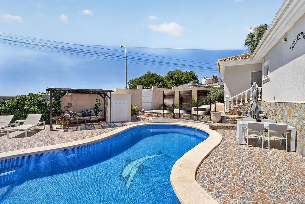Pool - Chalet with Pool and Sea View in El Galán