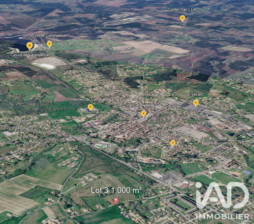 Vista aerea - Buildable Land with Private Access in Casteljaloux