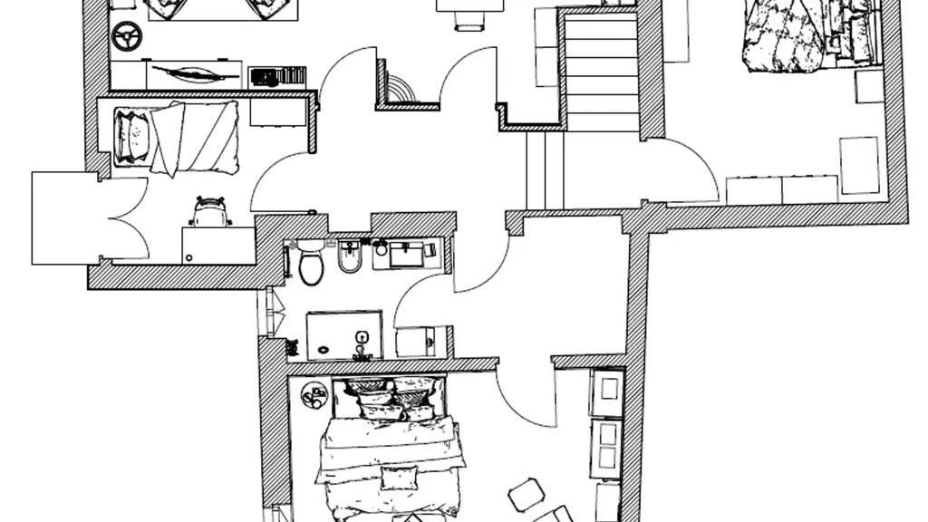 Plan - Terraced Villa with Garden in Vittorio Veneto