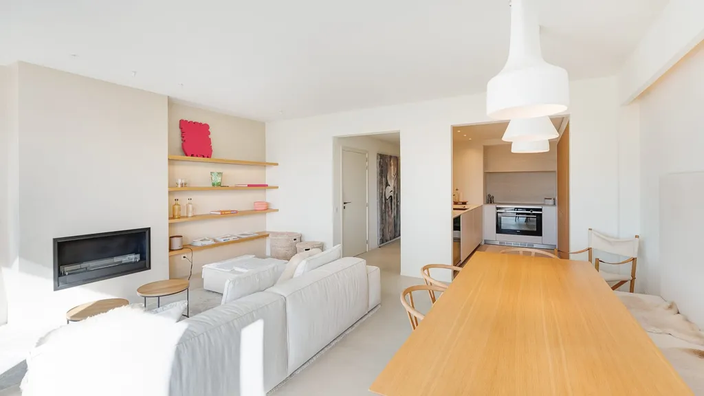 Séjour - Appartement Rénové avec Vues Panoramiques à Zoute