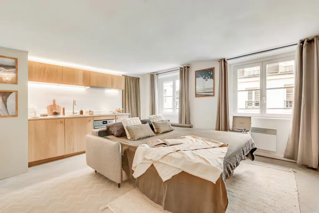 Living Room - Furnished Flat on Rue de Seine, Paris