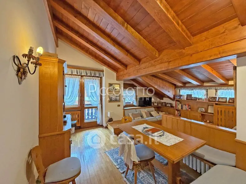 Séjour - Penthouse with Panoramic Terrace in Cortina d'Ampezzo