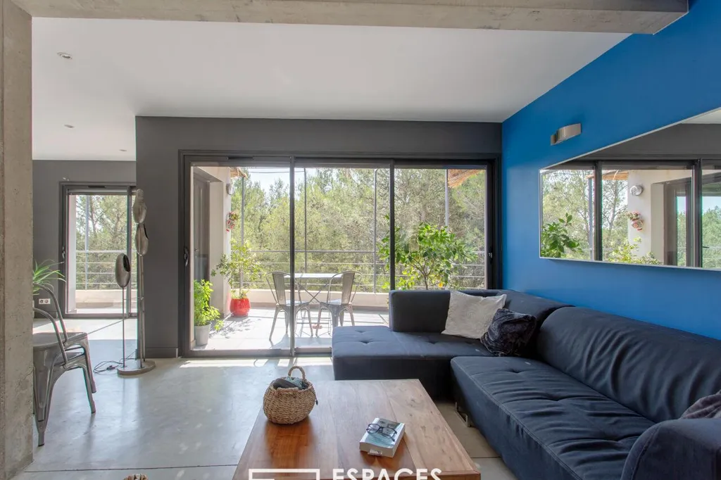 Soggiorno - Contemporary House with Pool near Beaucaire
