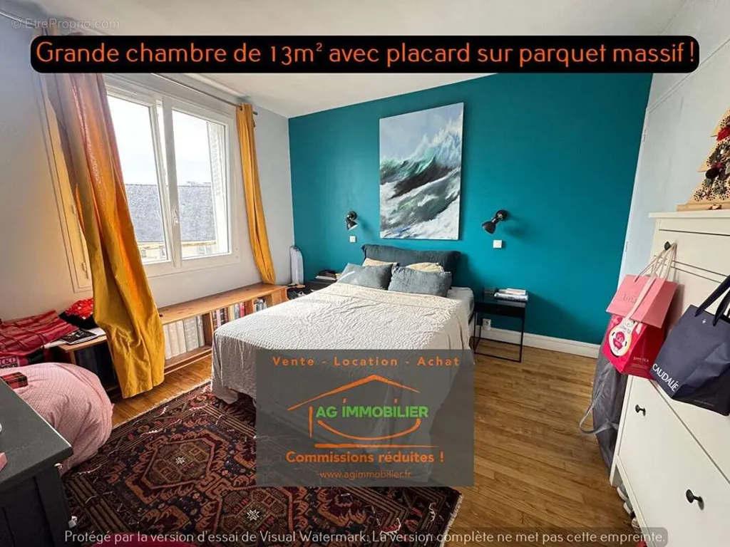 Bedrooms - Renovated Apartment with Private Cellar in Rennes
