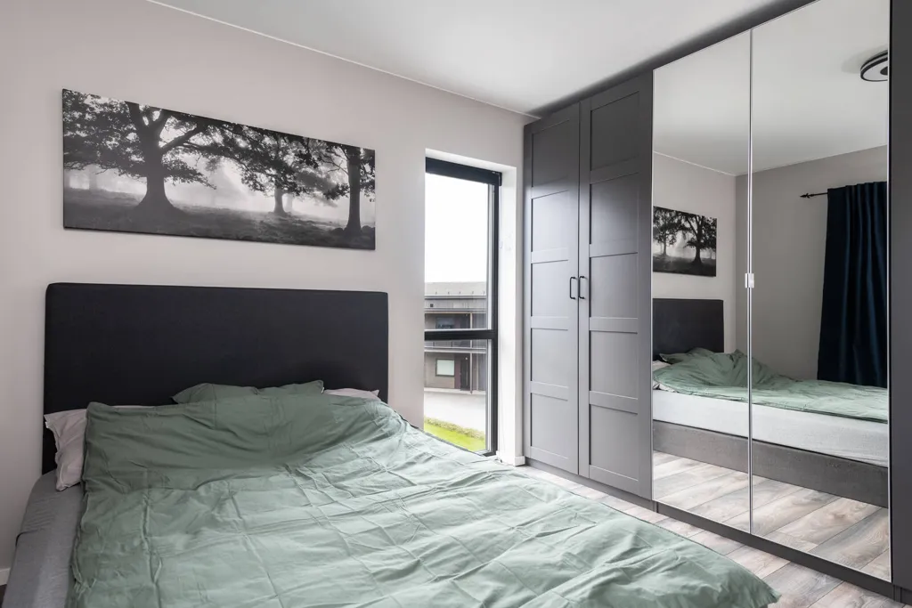 Chambres - Modern Flat with South Terrace in Hannestad