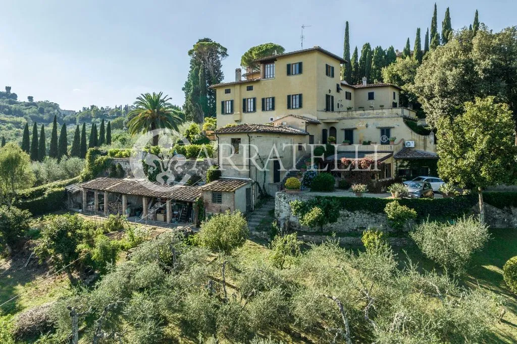 Vue aérienne - Historic Villa with Private Park in Florence