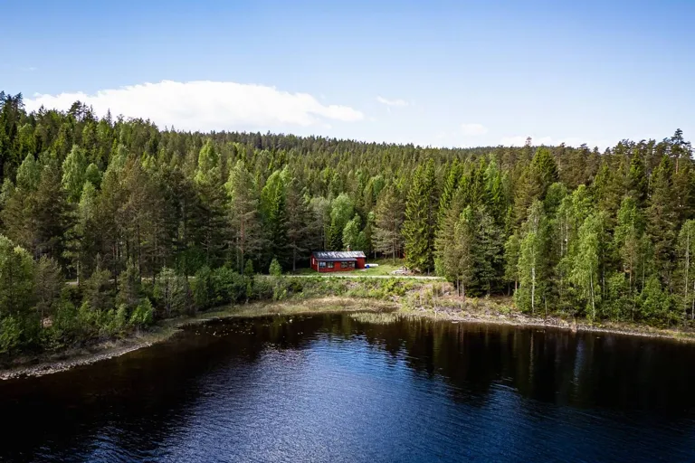 Fermette avec vue sur lac à Växvik