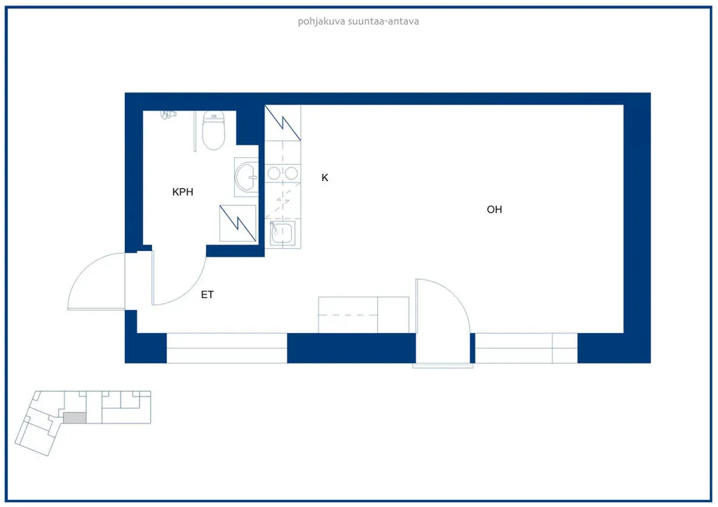 Planimetria - Modern Flat with Balcony in Helsinki