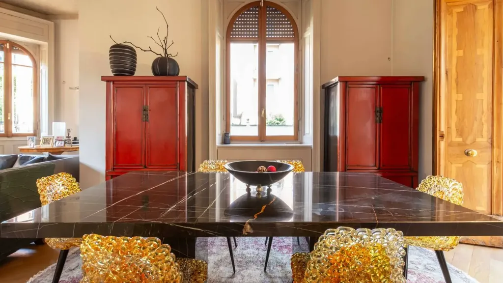 Dining Room - 1920s Villa with Garden in Vigevano Centre