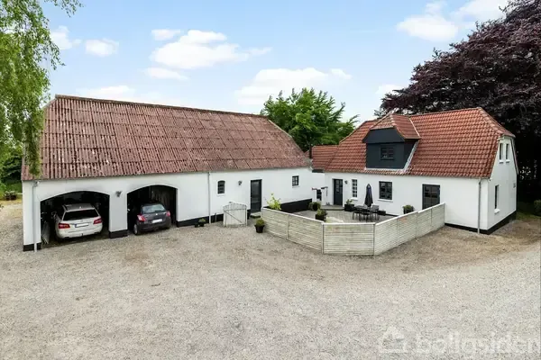 Vue aérienne - Modernised Red Brick Villa in Ø Alling