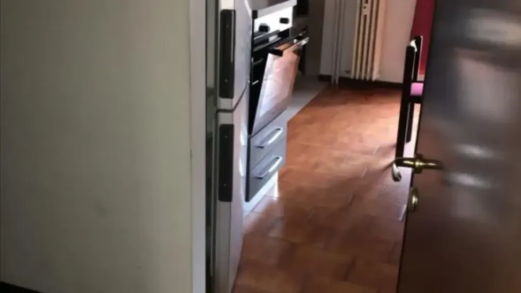 Kitchen - Furnished Apartment with Balcony in Milan