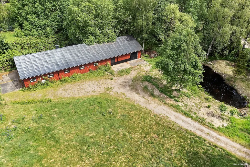 Aerial - Historic Manor with River View in Blekinge