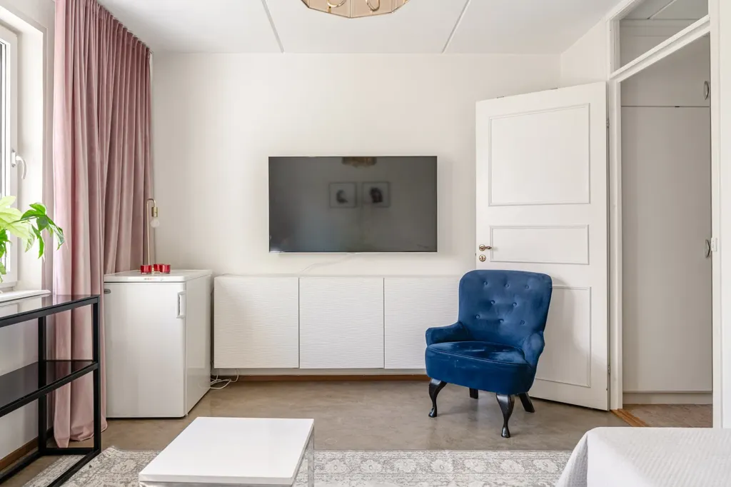 Living Room - Apartment with Rental Unit in Täby