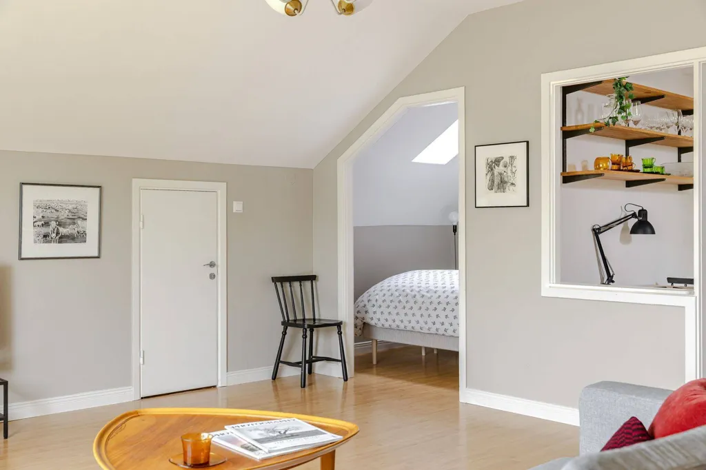 Séjour - Charming Penthouse with Park View in Linköping