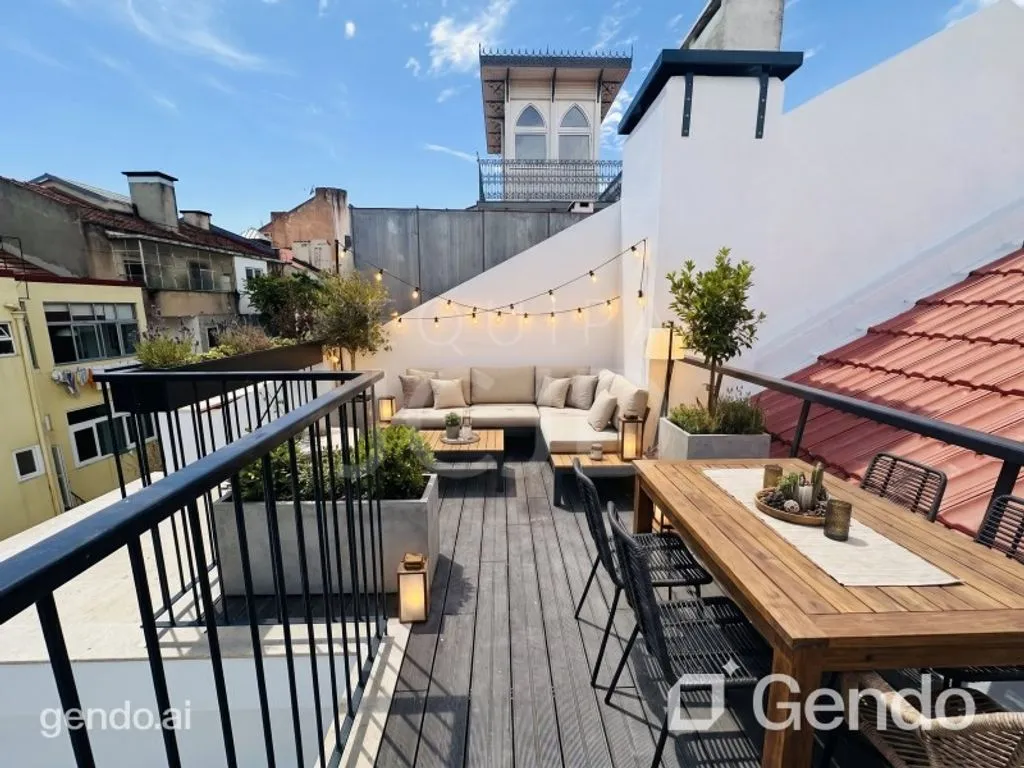 Terrasse - Luxury Duplex Flat with River View in Sao Vicente