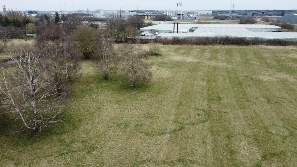 Õhuvaade - Plot with Approved Building Permit in Skåne