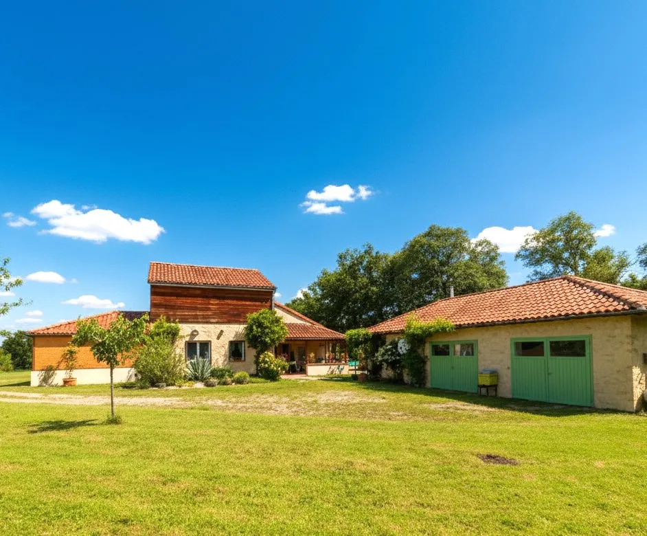 Extérieur - Maison Contemporaine avec Piscine en Campagne