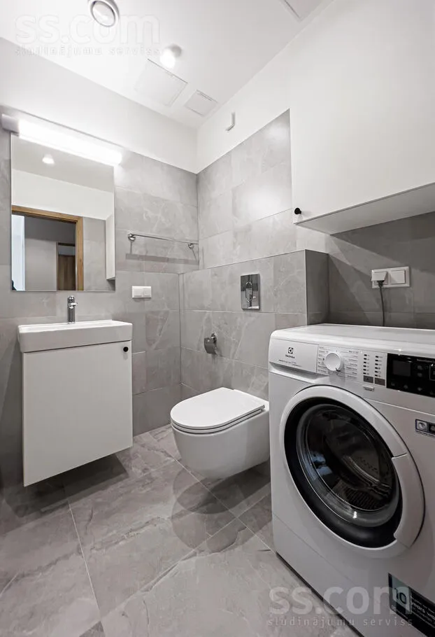 Pesuköök - 2-Bedroom Apartment with Balcony in Riga Centre