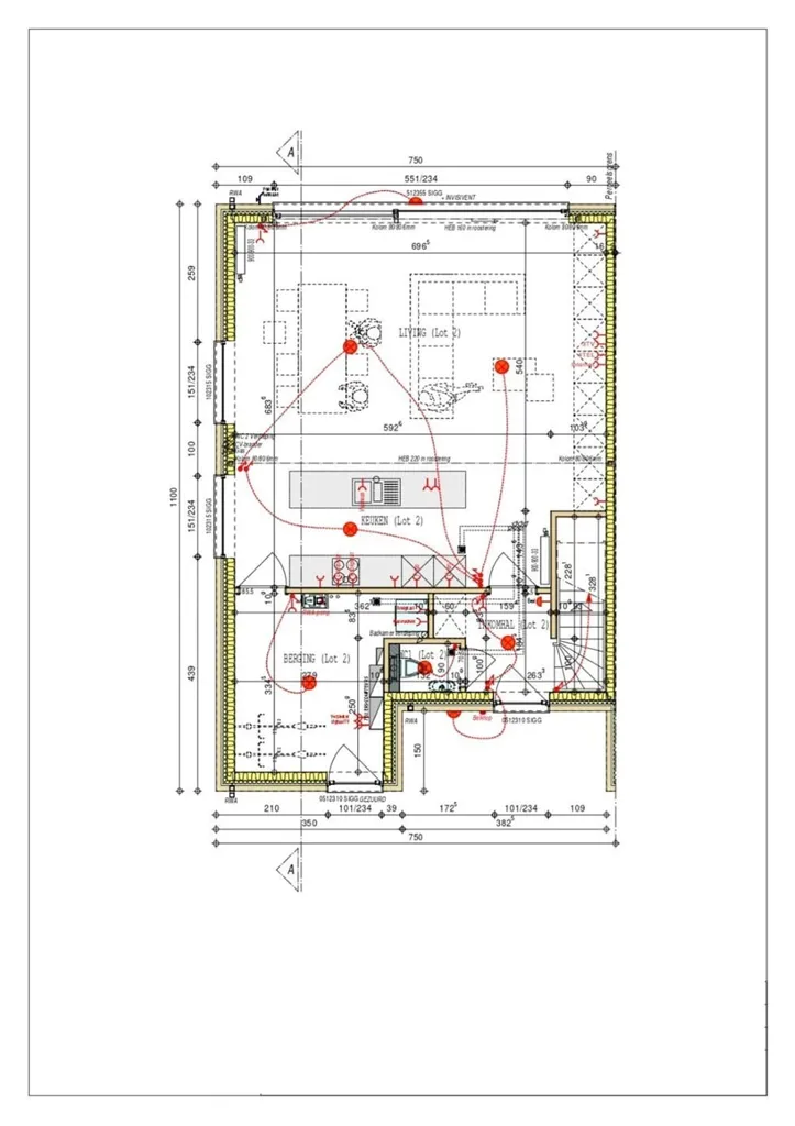 Floor Plan - Modern House with Solar Panels in Hooglede