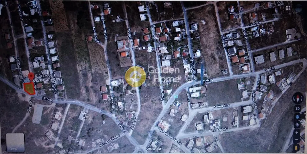 Õhuvaade - Plot with Sea View in Kokkinos Limanaki, Rafina
