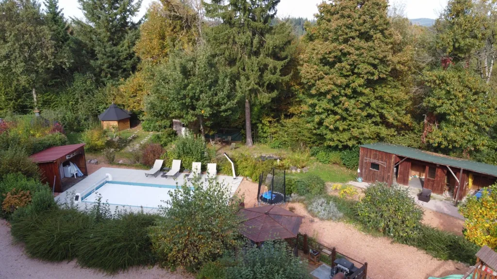 Vista aerea - Longère with Pool and Gite in Allier