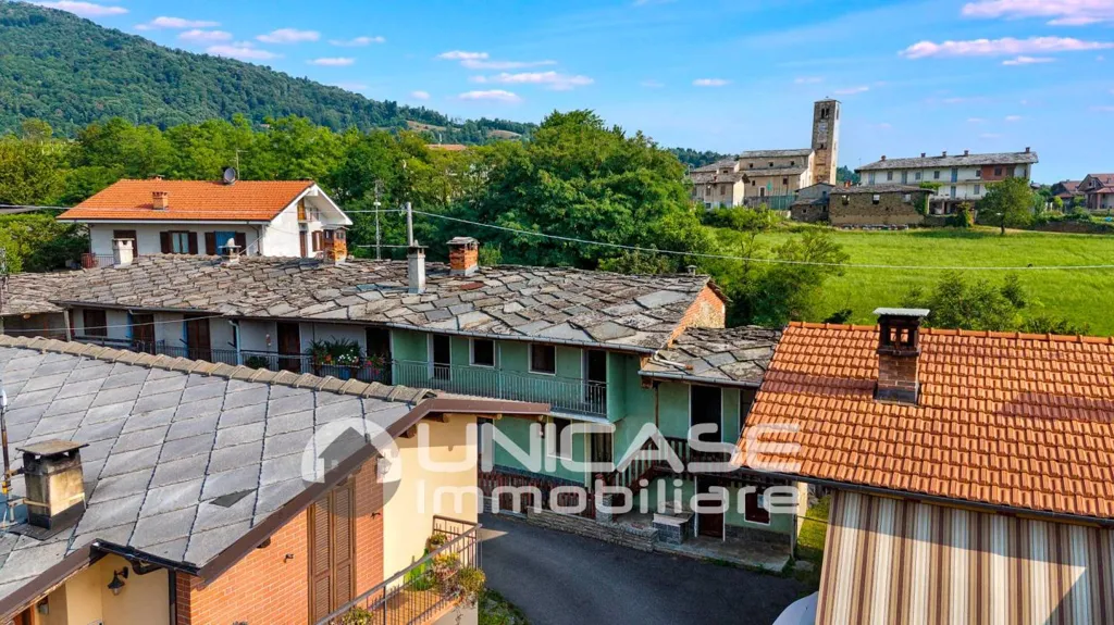 Vue aérienne - Casale with Garden and Fireplace in Bagnolo Piemonte