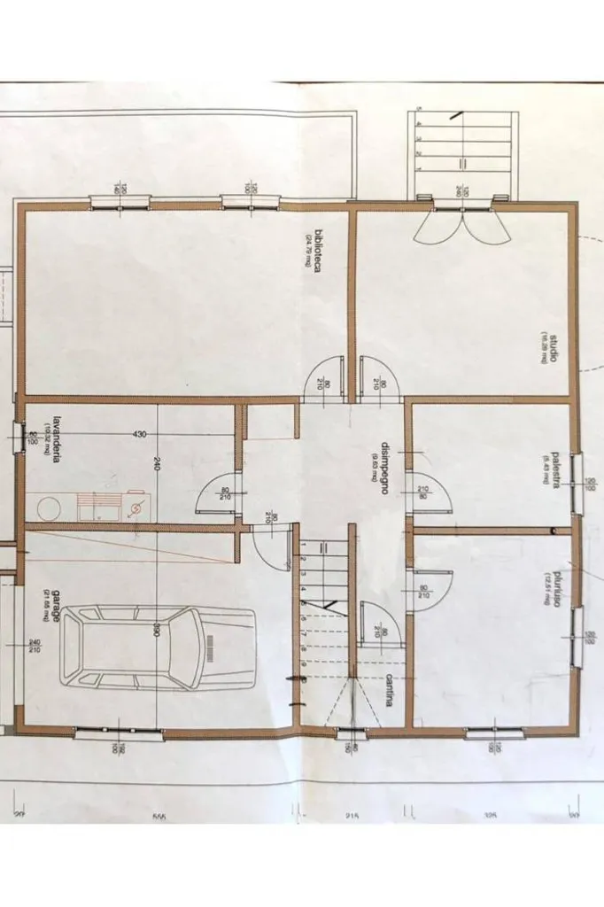 Floor Plan - Luxury Villa with Private Garden in Pisa